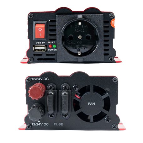 PNI Közepes teljesítményű inverter 12V/24V->230V (PNI-L650W-DV)