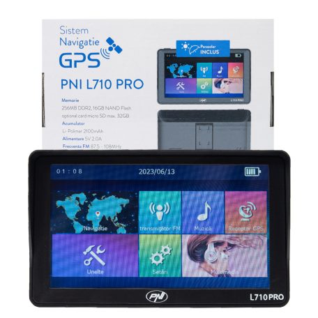 PNI 7" Multimédiás GPS navigáció FM transmitterrel (PNI-L710-PRO)