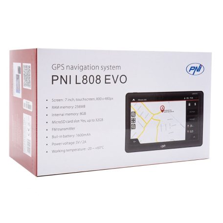 PNI 7" Multimédiás GPS navigáció FM transmitterrel (PNI-L808)