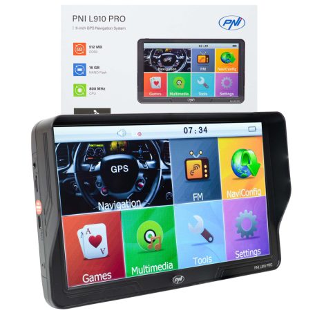 PNI 9" Multimédiás GPS navigáció FM transmitterrel (PNI-L910-PRO)