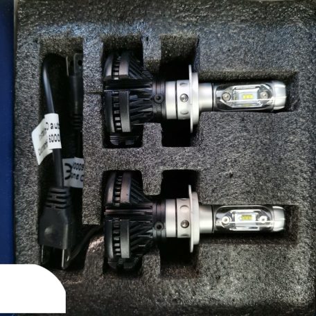 PNI Autós LED fényszóró izzó, H7 X3, 6000K, 6000LM, színfóliával, 2db (PNI-LEDH7-26K)