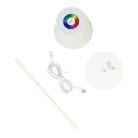 PNI Akkumulátoros RGBW LED asztali lámpa, állítható szinek és fényerő (PNI-LT05W)