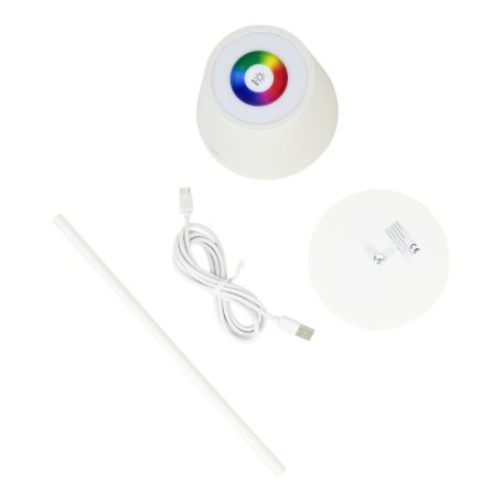 PNI Akkumulátoros RGBW LED asztali lámpa, állítható szinek és fényerő (PNI-LT05W)