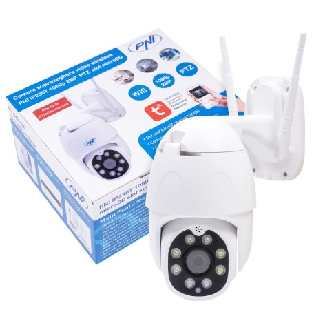 PNI 2.0Mp-es, FullHd, mini, IP robotkamera dupla WiFi-vel, microSd foglalattal, mozgás követéssel (PNI-MIP230)