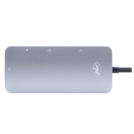 PNI 7az1-ben USB-C adapter/HUB -  HDMI, 2 x USB 3.0, RJ45, SD/TF, USB-C PD (PNI-MP02)