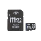 PNI MicroSDXC 32GB memóriakártya, Class10, V30, + adapter (PNI-MSD32 GB)