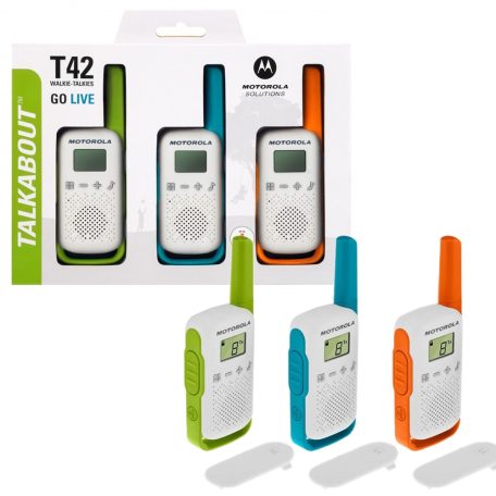 Motorola TALKABOUT T42 3db-os gyermek adó-vevő készülék (PNI-MTAT42-3)
