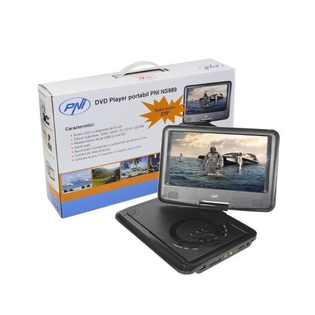 PNI Hordozható akkumulátoros autós DVD és multimédia lejátszó (PNI-NS989)