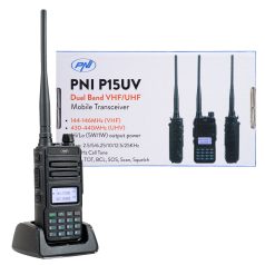   PNI digitális 2 sávos VHF/UHF adó-vevő, dokkolóval (PNI-P15UV)