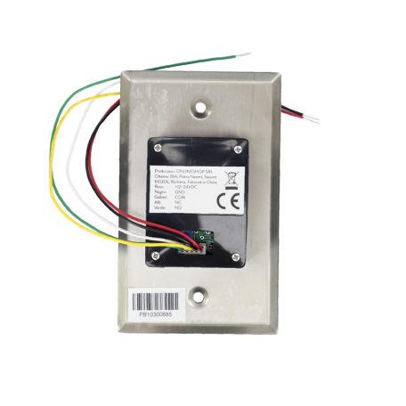 PNI Fém fali süllyesztett nyitógomb, kilépőgomb, NO/NC/COM (PNI-PB103)