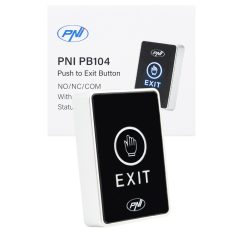   PNI Fém fali érintős nyitógomb, kilépőgomb, NO/NC/COM (PNI-PB104)