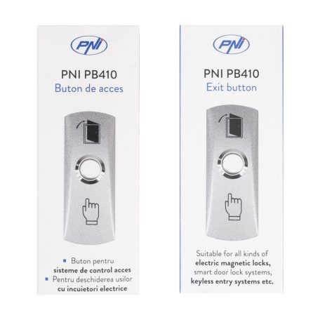 PNI Fém fali nyitógomb, kilépőgomb (PNI-PB410)