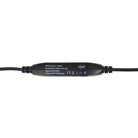PNI Autós tápkábel menetrögzítő kamerákhoz, 12/24V (PNI-PC-DVR)