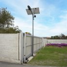 PNI Napelemes 60W-os LED-es utcai lámpatest, kandeláber, 6m-es oszloppal kompletten (PNI-PS-50W)