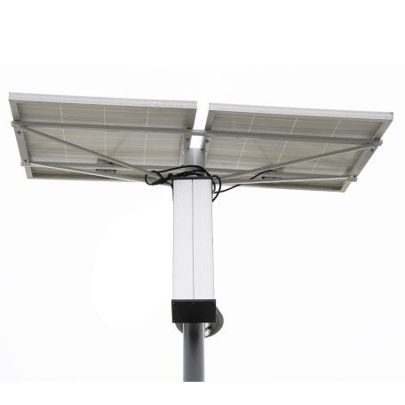 PNI Napelemes 60W-os LED-es utcai lámpatest, kandeláber, 6m-es oszloppal kompletten (PNI-PS-50W)