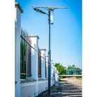 PNI Napelemes 60W-os LED-es utcai lámpatest, kandeláber, 6m-es oszloppal kompletten (PNI-PS-50W)