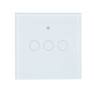 PNI WiFi-s, érintős villanykapcsoló, 3-as, nullkábel nélküli csatlkozás (PNI-PT303L)