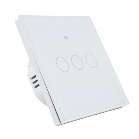 PNI WiFi-s, érintős villanykapcsoló, 3-as, nullkábel nélküli csatlkozás (PNI-PT303L)