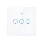 PNI WiFi-s, érintős villanykapcsoló, 3-as, nullkábel nélküli csatlkozás (PNI-PT303L)