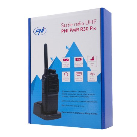 PNI 2db-os UHF rádió adó/készlet, akkumulátorral, 10km hatótáv (PNI-R30-PRO2)