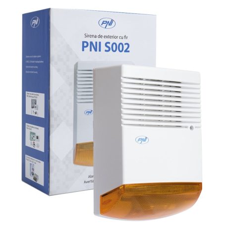PNI Vezetékes kültéri hang és fényjelző +akkumulátor (PNI-S002)