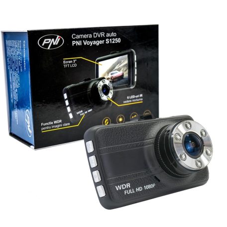 PNI Nagy kijelzős, fém, FullHD menetrögzítő +16Gb microSD (PNI-S1250)