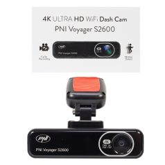   PNI 4K felbontású WiFi-s menetrögzítő, 12/24V (PNI-S2600)