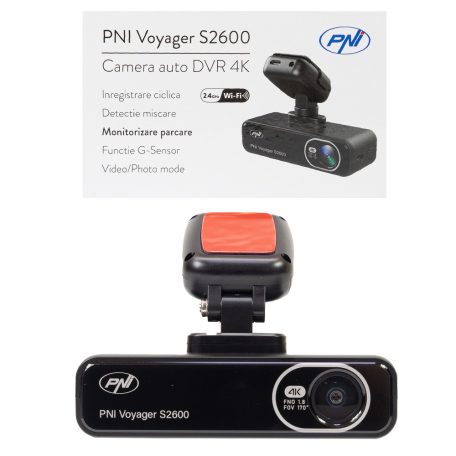PNI 4K felbontású WiFi-s menetrögzítő, 12/24V (PNI-S2600)