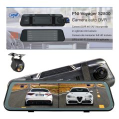   PNI GPS-es, tükörbe épített, érintős FullHd tolató és eseményrögzítő kamerával (PNI-S2800)