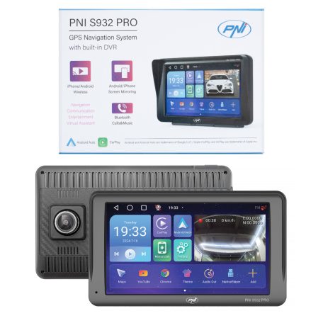 PNI Android GPS navigáció menetrögzítő, tolató kamerával (PNI-S932PRO)