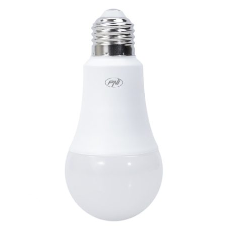 PNI WiFi-s LED izzó, 7W, E27, 2700-6500K+RGB változtatható színhőmérséklet és szín (PNI-SB7RGB)