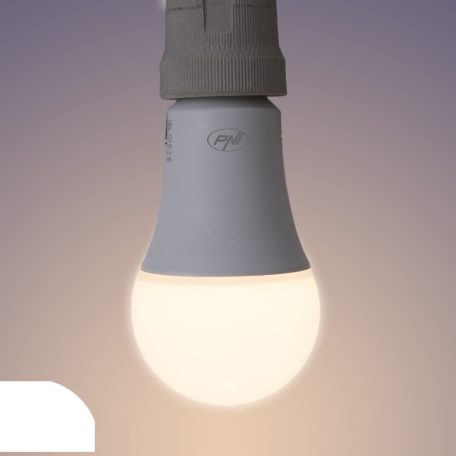 PNI WiFi-s LED izzó, 9W, E27, 2700-6500K változtatható színhőmérséklet (PNI-SB9W)
