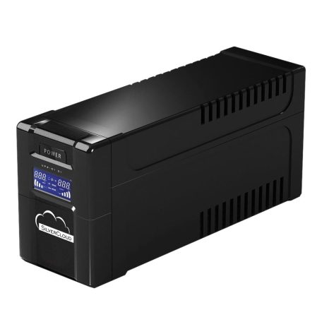 SilverCloud Szünetmentes tápegység LCD kijelzővel 650VA/390W (PNI-SCPC600VA)