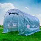 PNI Fóliaház acél szerkezettel, 457x210x210 cm, lehajtható szúnyoghálós ablakokkal (PNI-SG500)