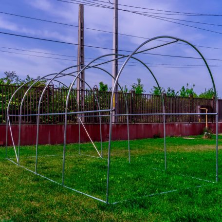 PNI Fóliaház acél szerkezettel, 457x210x210 cm, lehajtható szúnyoghálós ablakokkal (PNI-SG500)