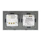 PNI WiFi-s, érintős villanykapcsoló, 1-es, dugajjal, USB-A, vlamint USB-C csatlakozóval (PNI-SH115W)