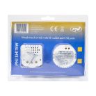 PNI WiFi-s, érintős villanykapcsoló, 1-es, dugajjal, USB-A, vlamint USB-C csatlakozóval (PNI-SH115W)