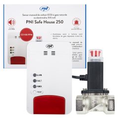   PNI Gázszivárgás és Szénmonoxid érzékelő, mágneses zárószeleppel (PNI-SH250)