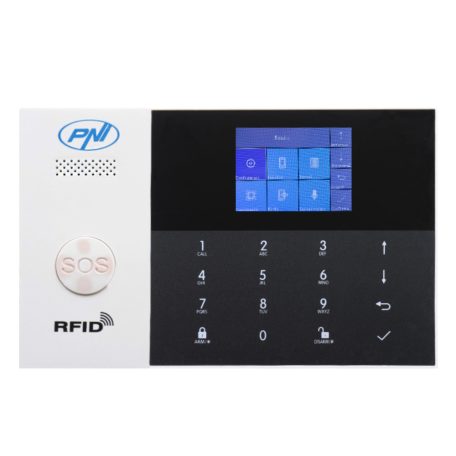 PNI WIFI/GSM riasztórendszer, 2 érzékelővel, szirénával, Rfid kulccsal (PNI-SHS550)