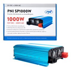   PNI Nagy teljesítményű SZINUSZOS inverter 12V->230V (PNI-SP1000W)