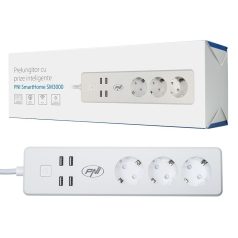   PNI WiFi-s okos 3-as elosztó konnektor 4db USB-vel (PNI-SPS150)