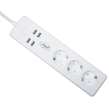 PNI WiFi-s okos 3-as elosztó konnektor 4db USB-vel (PNI-SPS150)