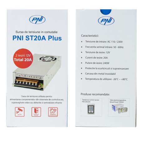 PNI Stabilizált tápegység 12V DC 20A (PNI-ST20AP)
