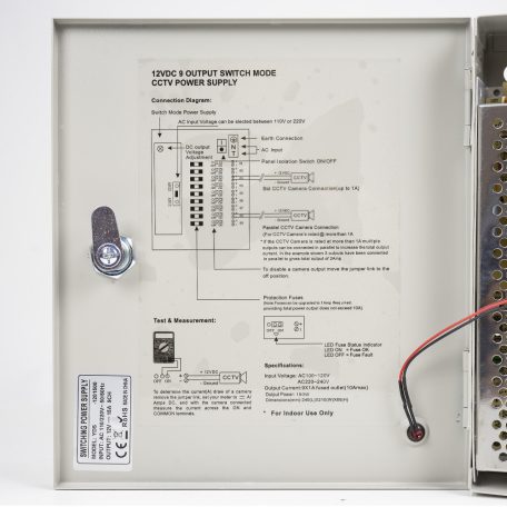 PNI Szekrényes tápegység 12V DC 15A (PNI-STC15A)