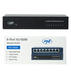 PNI 8 csatornás asztali switch  (PNI-SW08)