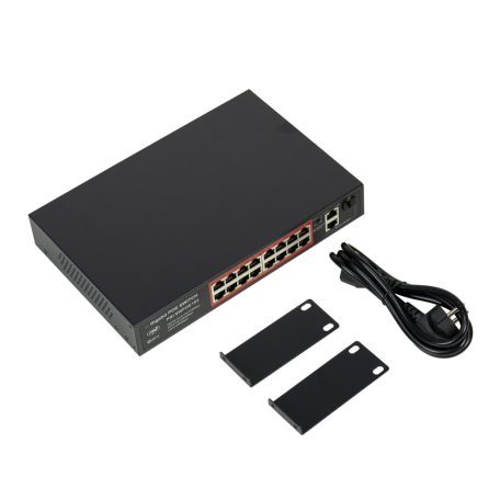PNI 16 csatornás POE switch kapcsolható AI funkciók kiterjesztése (PNI-SWPOE162)