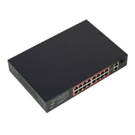 PNI 16 csatornás POE switch kapcsolható AI funkciók kiterjesztése (PNI-SWPOE162)