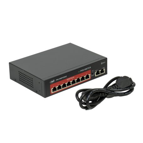 PNI 8 csatornás POE switch kapcsolható AI funkciók kiterjesztése (PNI-SWPOE82)