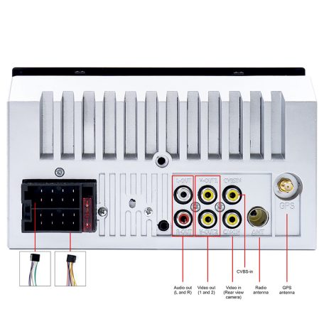 PNI 2 dines, GPS modulos, érintő kijelzős Mp5 Bluetooth lejátszó (PNI-V7270)