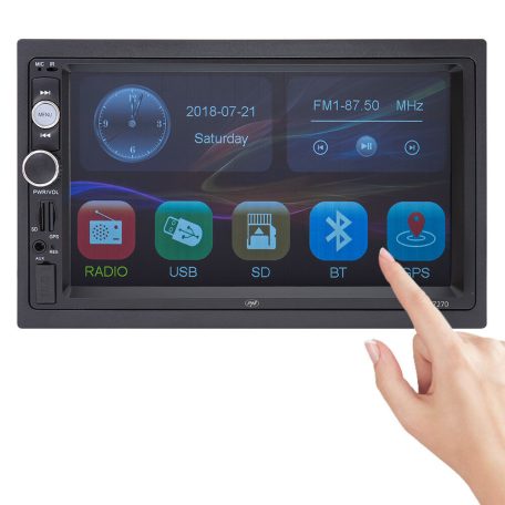 PNI 2 dines, GPS modulos, érintő kijelzős Mp5 Bluetooth lejátszó (PNI-V7270)